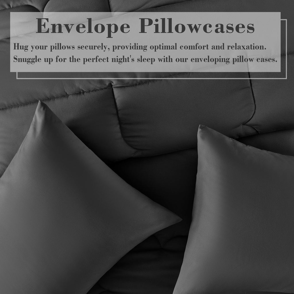 CIVETET 3-Piece Queen Comforter Set - All-Season Down Alternative Bedding Bundle with 2 Pillow Shams, Premium Soft Bedding Set Machine Washable