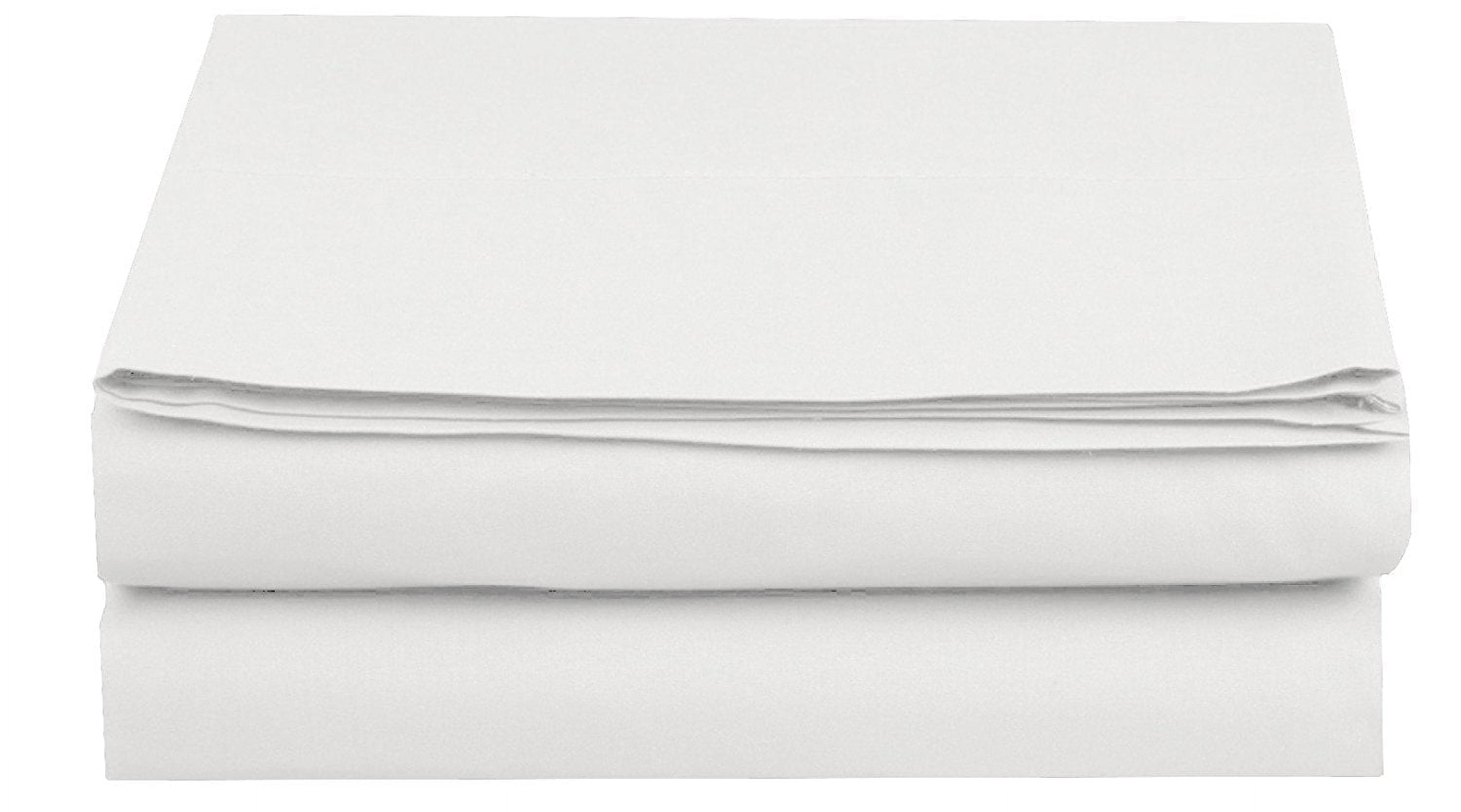 1500 Series Hospitality Fitted Sheet 1-Piece Fitted Sheet, Twin/Twin XL Size, White