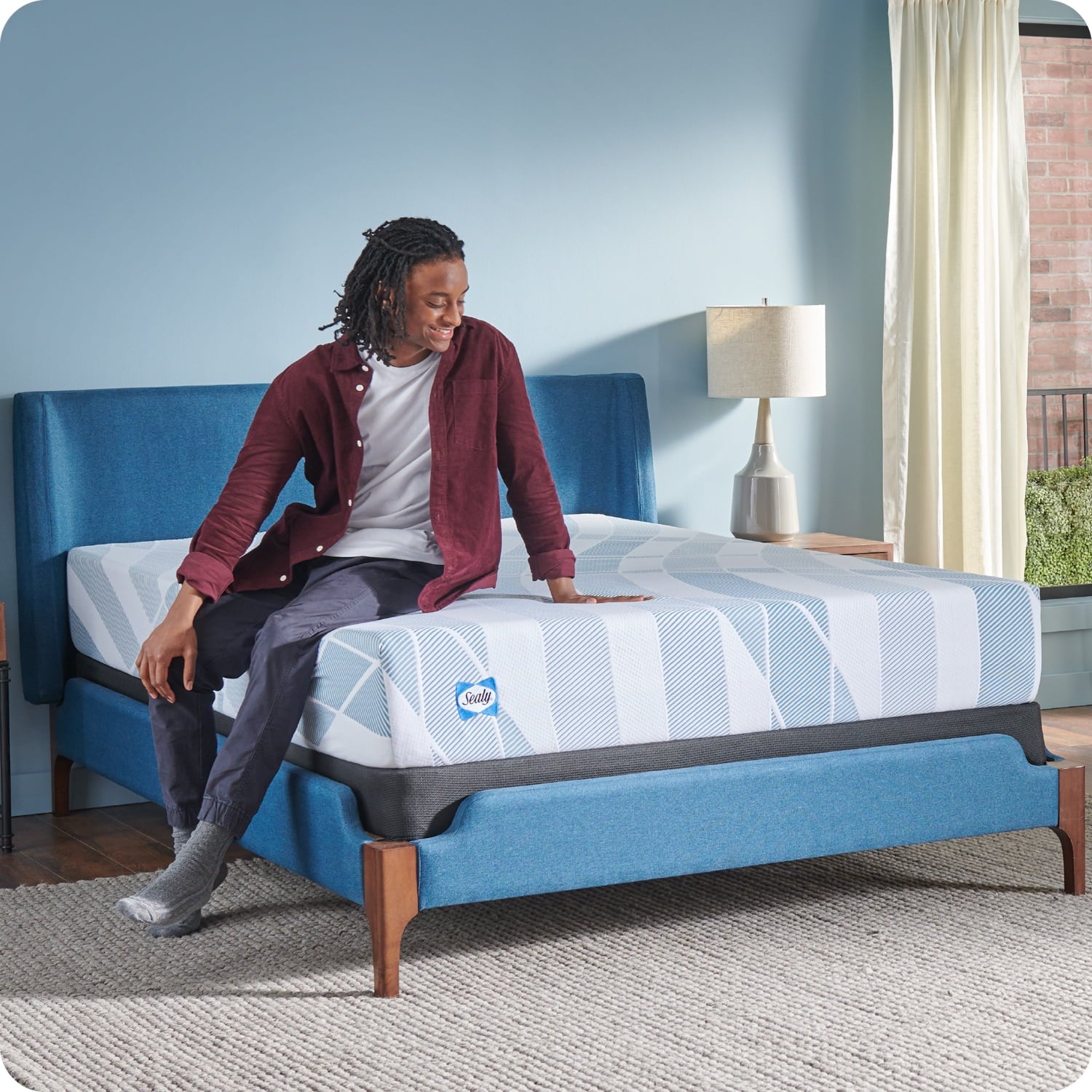 Sealy Dreamlife 10” Queen Gel Memory Foam Mattress-in-a-Box, Adult