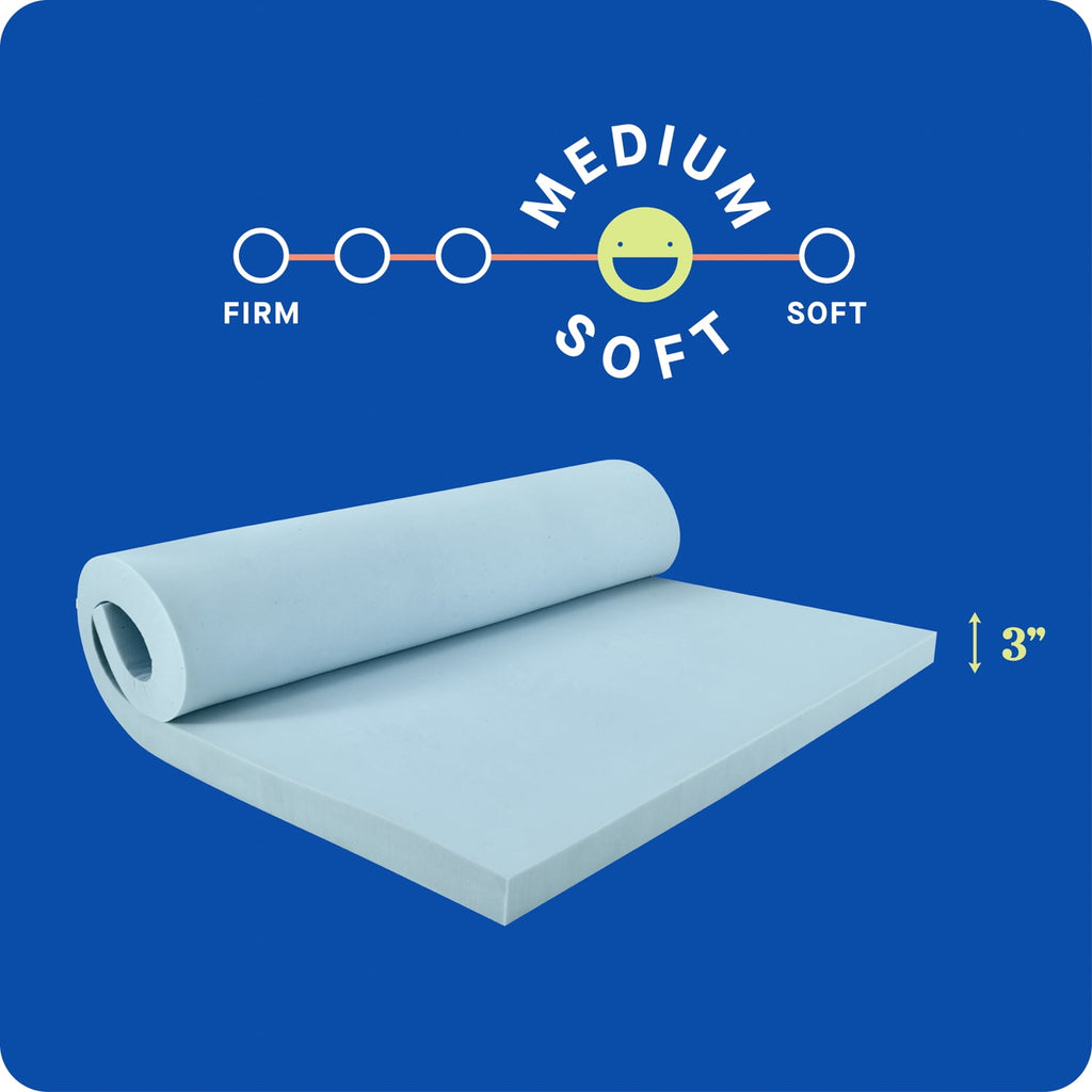 Sealy Dreamlife 3" Gel Memory Foam Mattress Topper, Queen, Adult