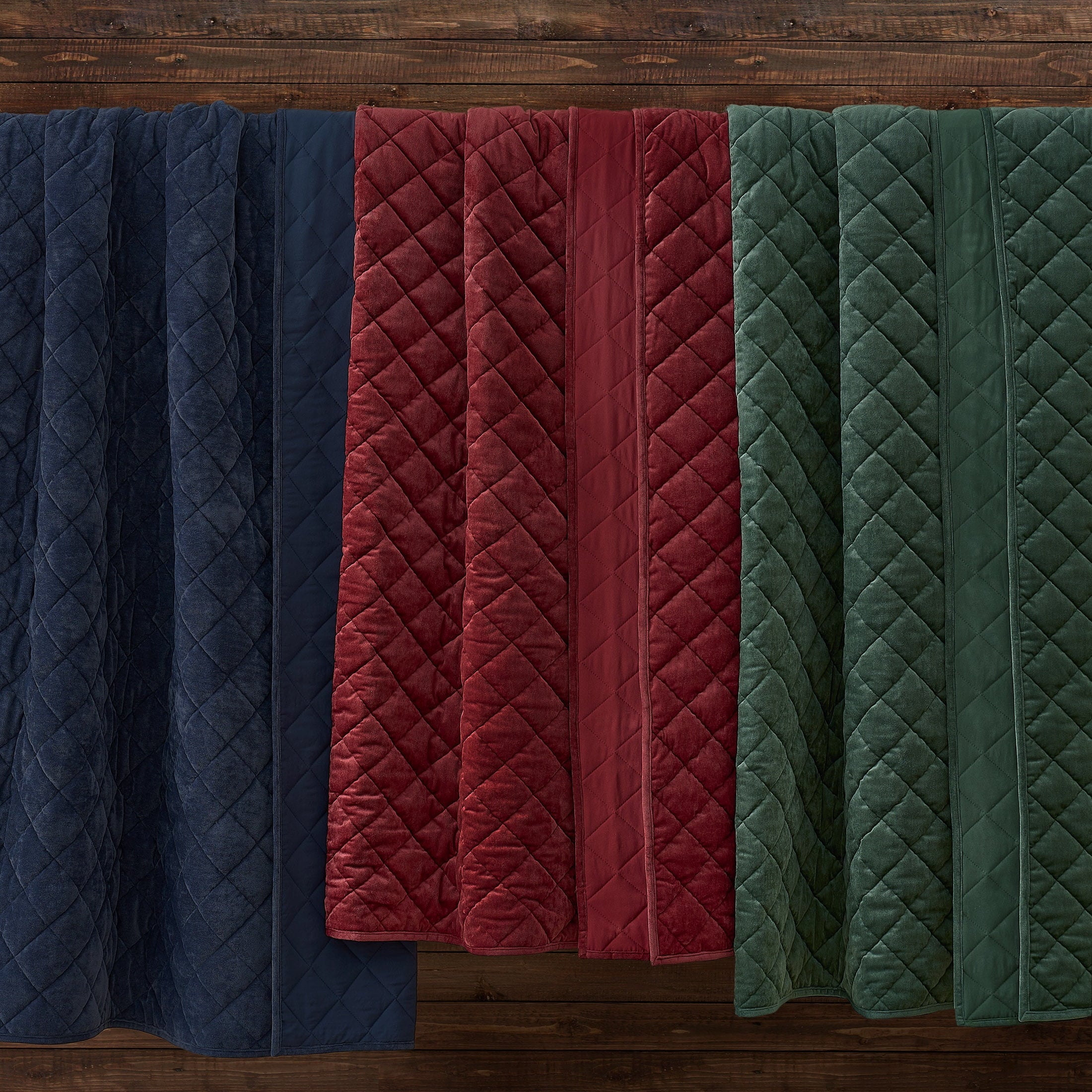 Pawz Navy Blue Full/Queen 90"x92" Soft Corduroy and Microfiber Velvet Quilt, for Adults and Teens