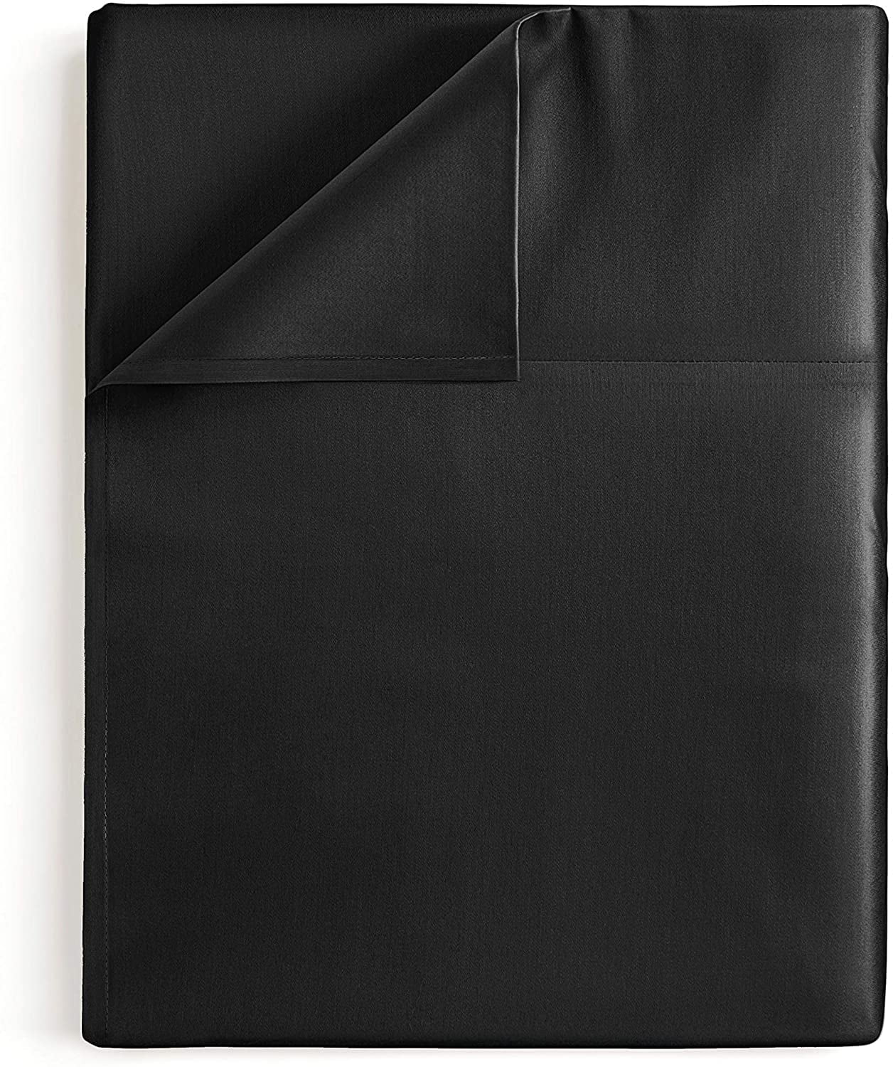 CGK Linens Hotel Luxury Single Flat Sheet Only - Queen Size Extra Soft, Comfy & Breathable Top Sheet, White