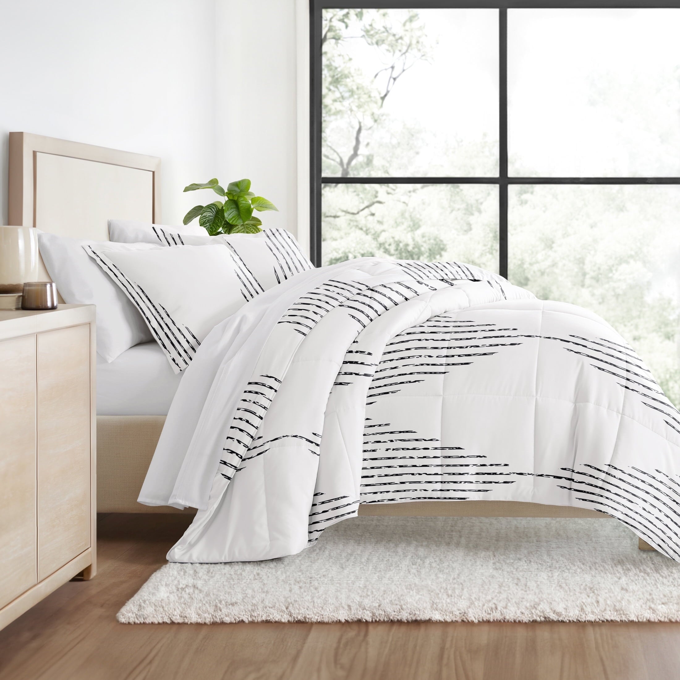 All Season Ultra Soft Comforter Set Down-Alternative Bedding in Southwestern Stitch for Twin/Twin XL Size by Comfort Canopy