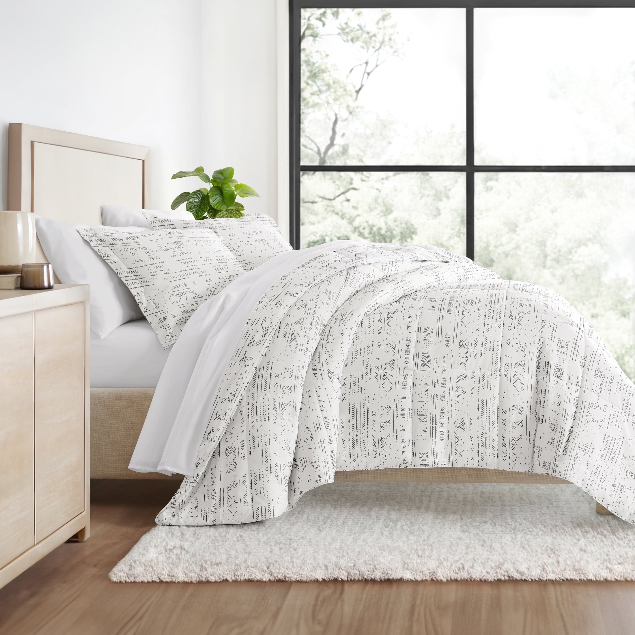All Season Ultra Soft Comforter Set Down-Alternative Bedding in Southwestern Stitch for Twin/Twin XL Size by Comfort Canopy