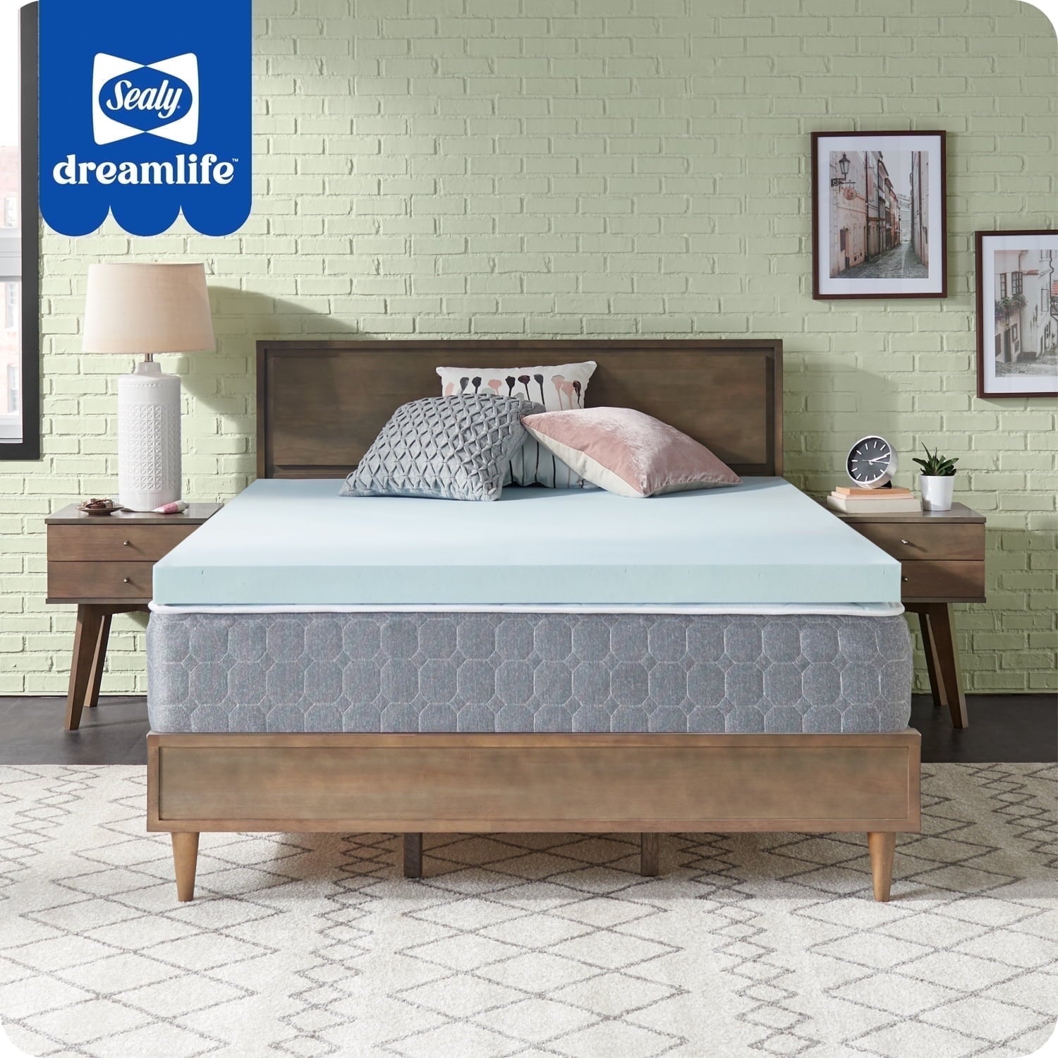 Sealy Dreamlife 3" Gel Memory Foam Mattress Topper, Queen, Adult