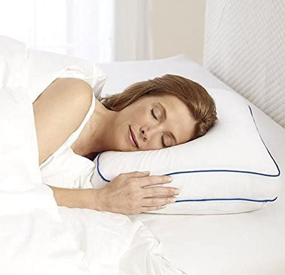 Sleep Innovations Cooling Gel Ventilated Memory Foam Side Sleeper Pillow with Breathable Cover, 5-Year Warranty