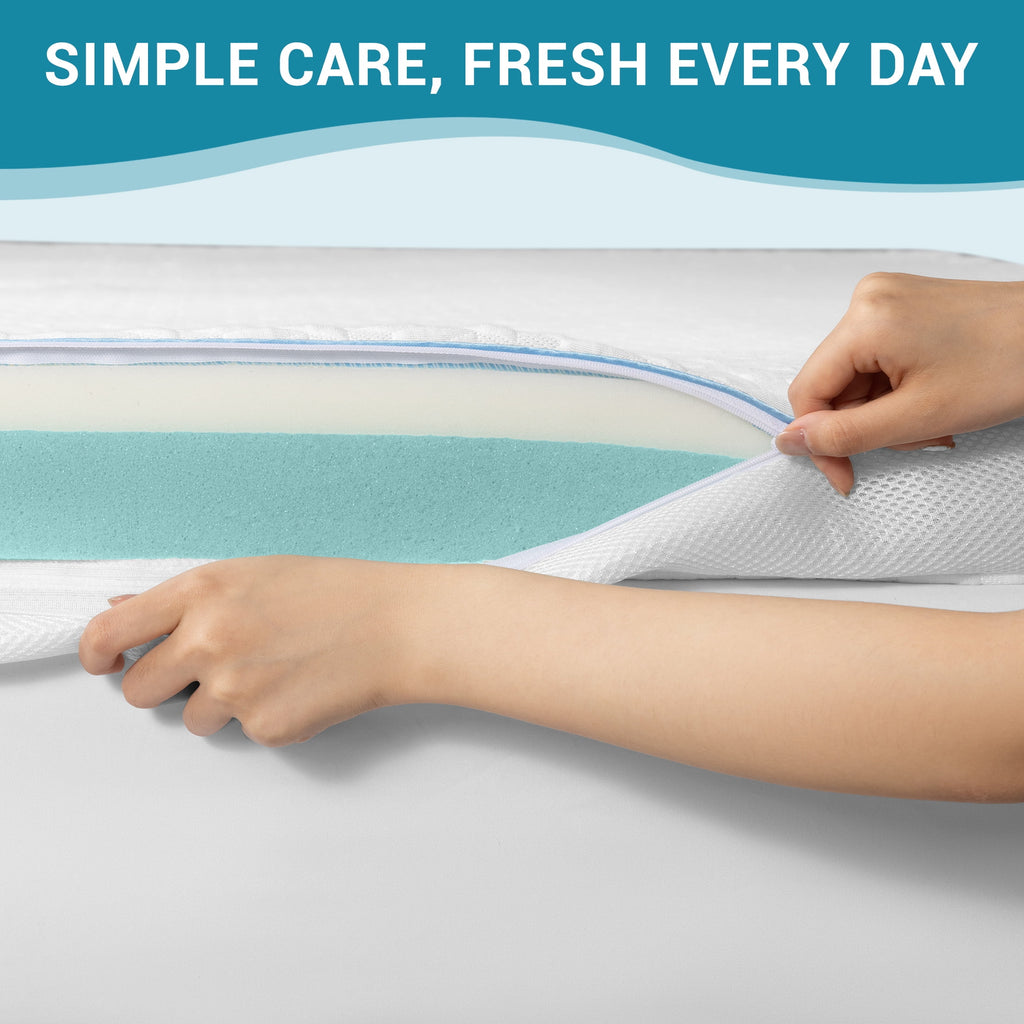 SONORO KATE 3 Inch Gel Memory Foam Mattress Topper with Cooling Bamboo Cover, High Density Non-Slip Mattress Pad for Pressure Relief, CertiPUR-US Certified, Queen