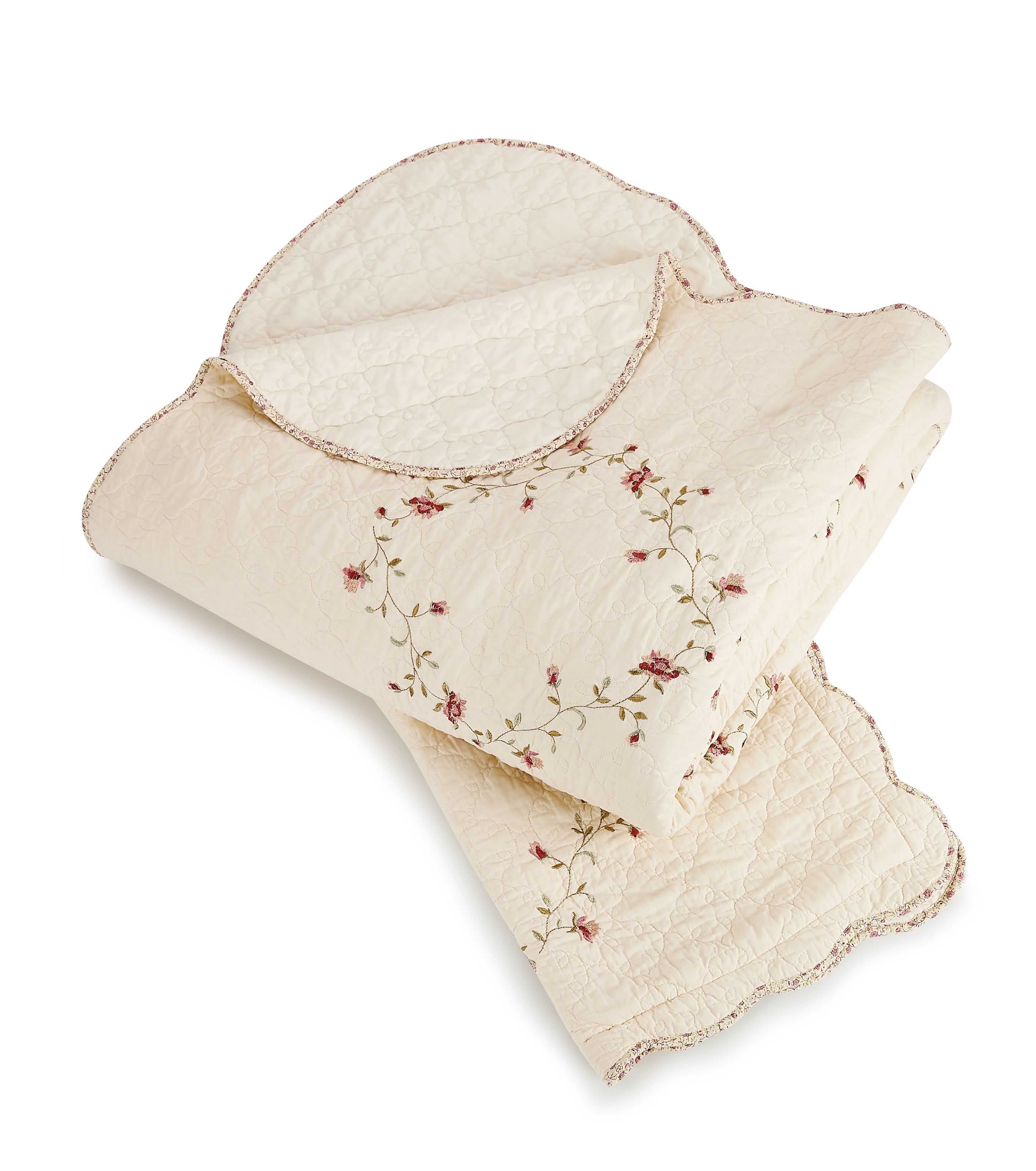 Better Homes & Gardens Hannalore Cotton Quilt, Burgundy, Full/Queen, All Ages