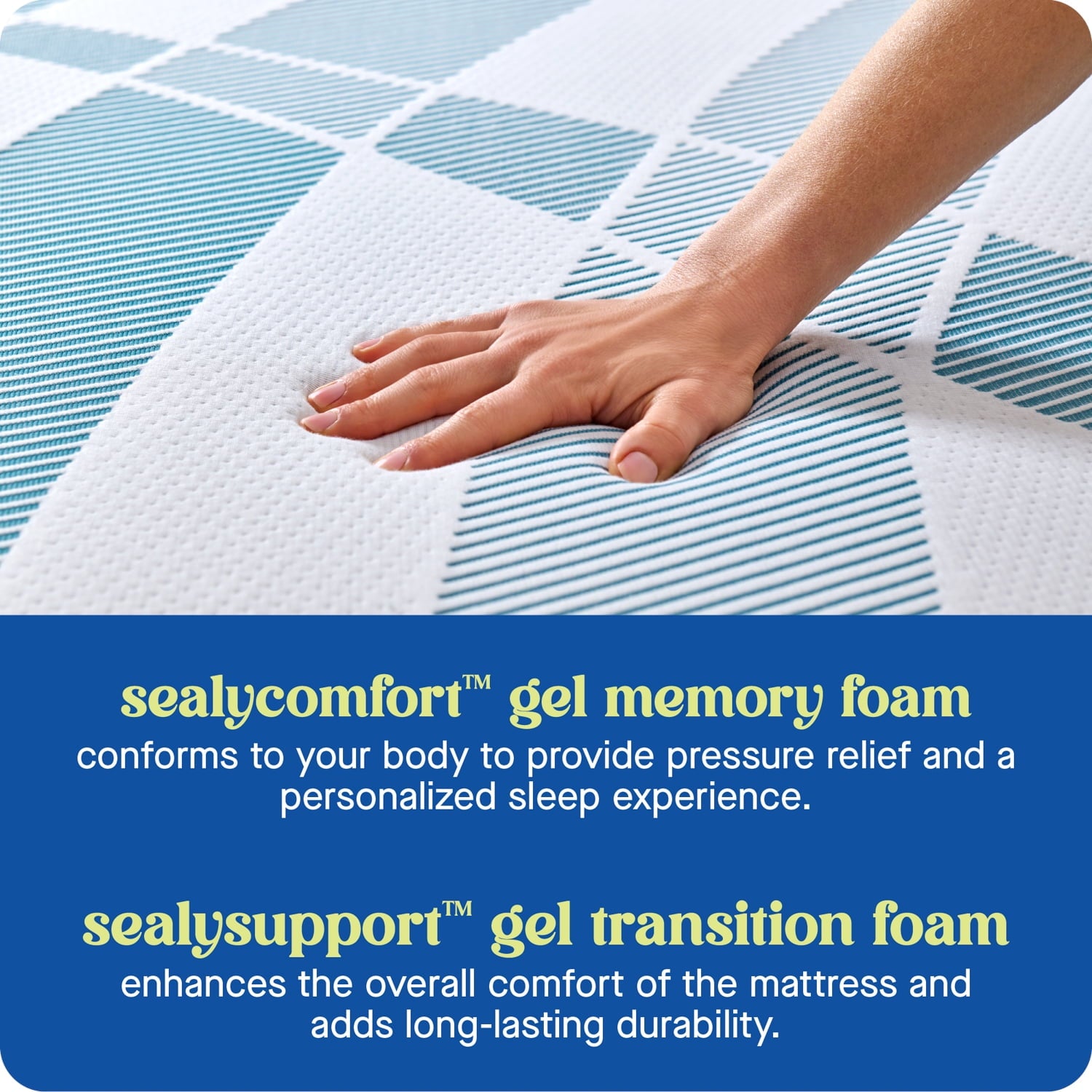 Sealy Dreamlife 10” Queen Gel Memory Foam Mattress-in-a-Box, Adult